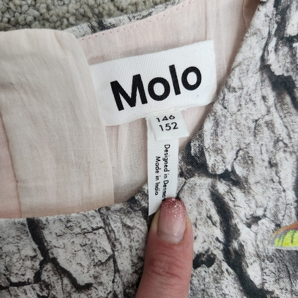 Molo Como Be A Tree Fairycore Baggy Knee Length Long Sleeve Dress Size 11 / 12 - Picture 12 of 15